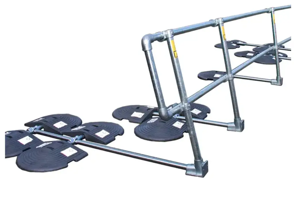 kee guard roof top guardrail safety railing